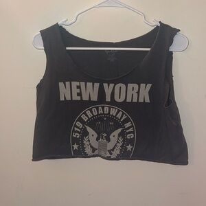 John Galt New York Cropped Tank